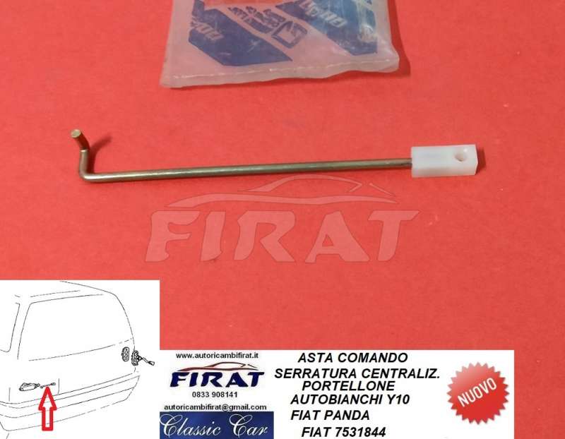 ASTA COMANDO SERRATURA CENTRALIZZATA FIAT PANDA - Y10 (7531844)
